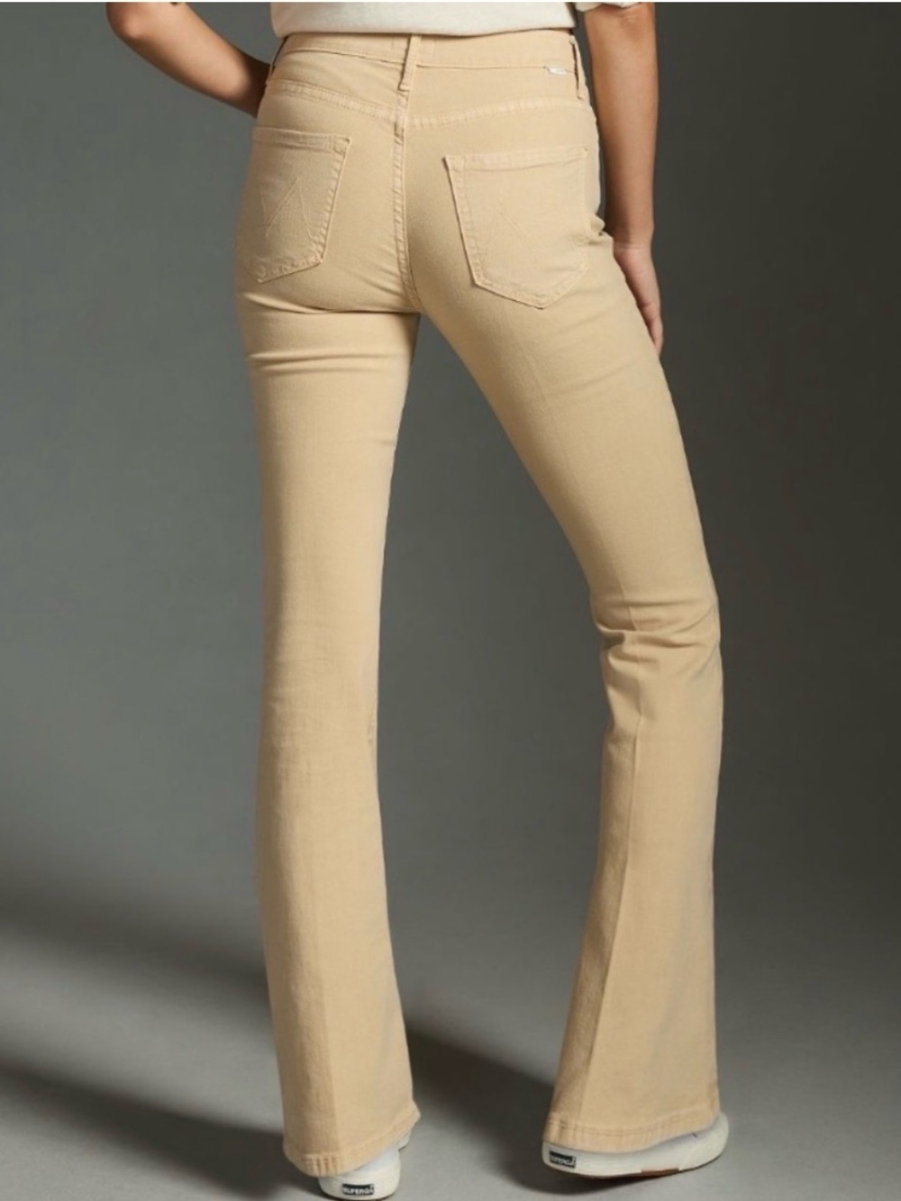 MOTHER The Weekender Flare Jeans – Chalk It Up | Premium Designer Denim - Picture 2 of 7